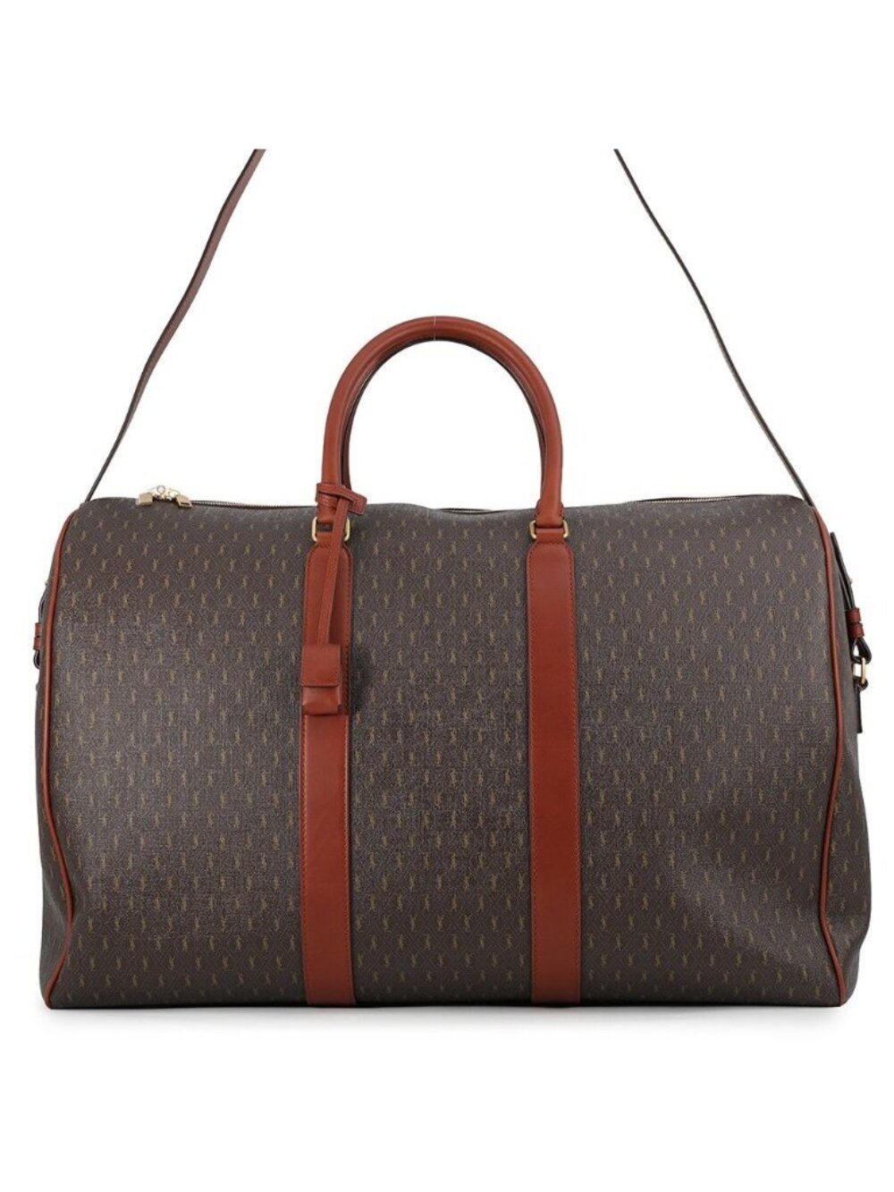 Saint Laurent Paris Boston Buckle Monogram Duffle 2-Way
